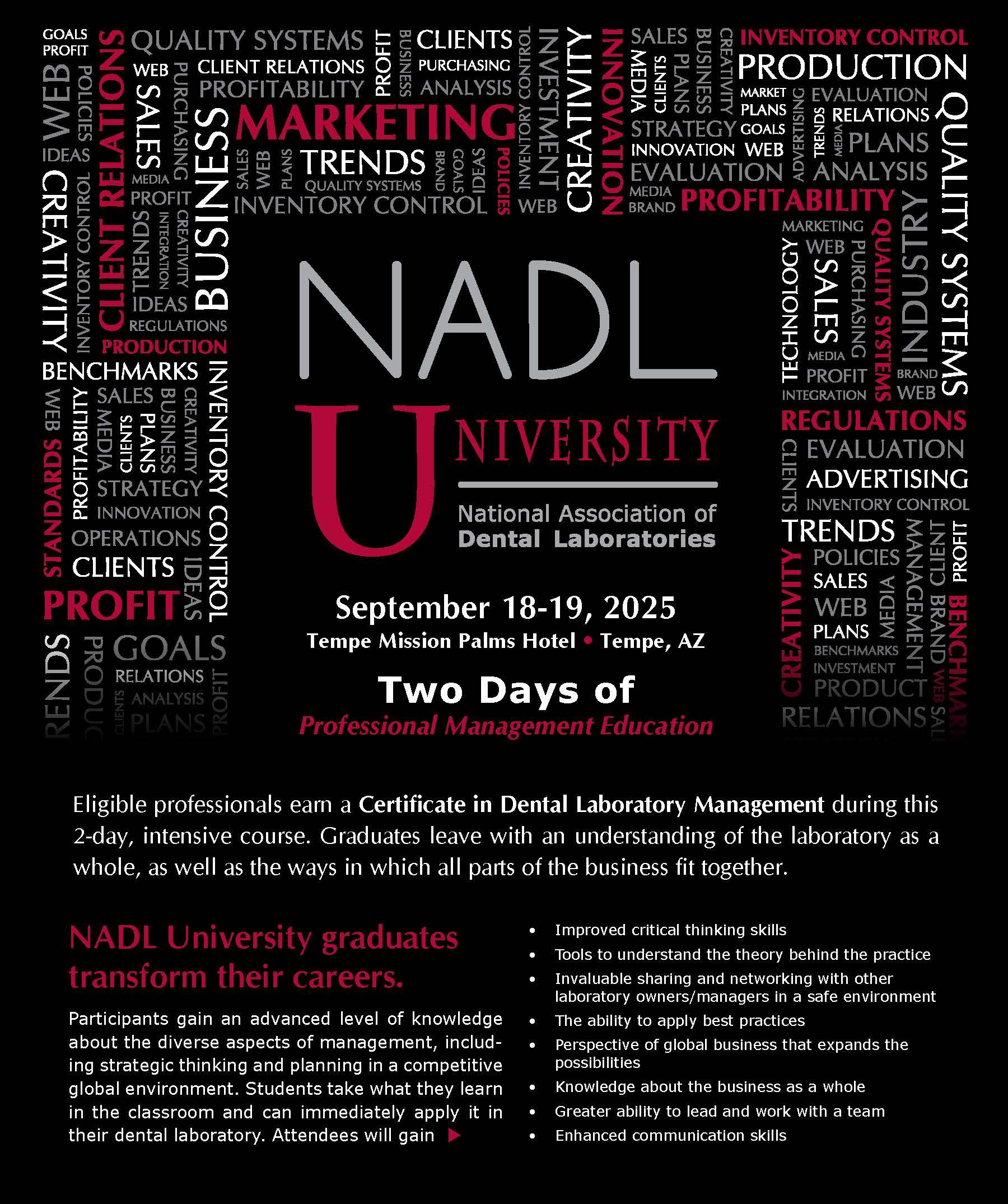 2025 NADL University Registration Brochure